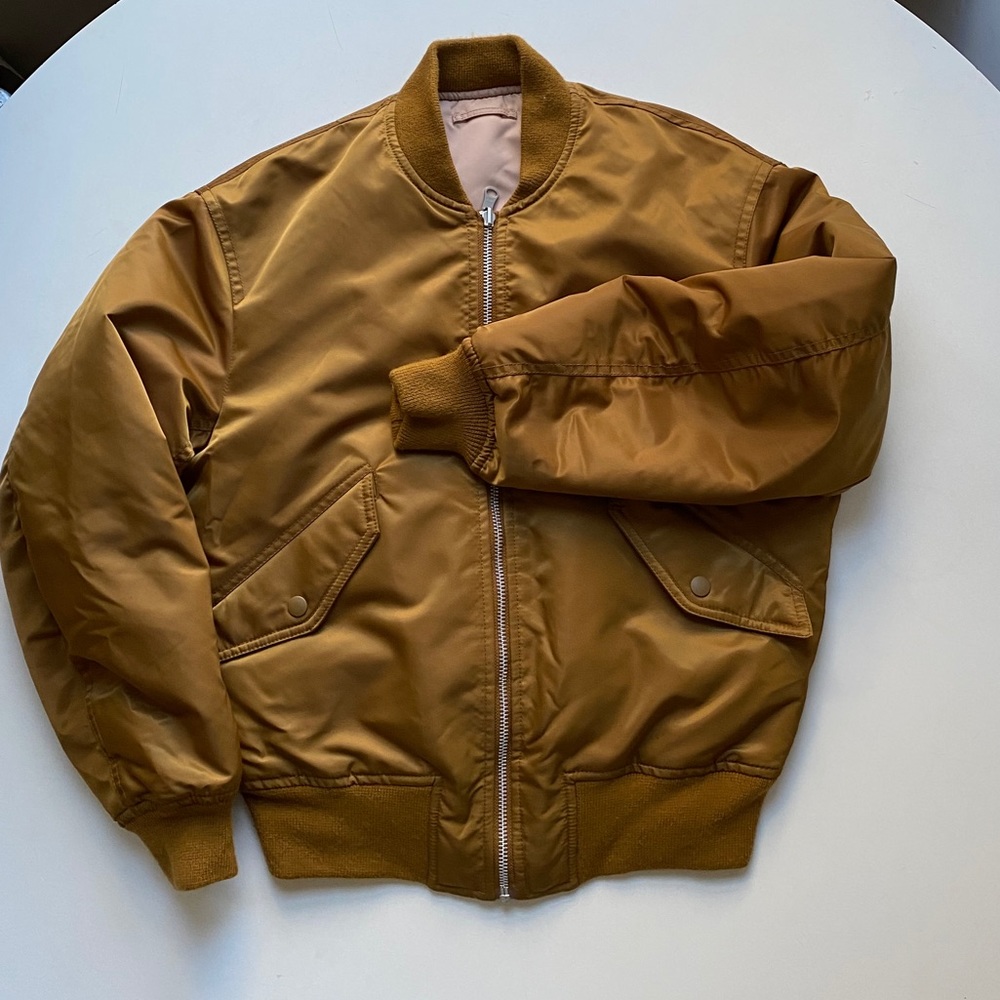 Uniqlo Reversible Gold->Blush Flight Coat …